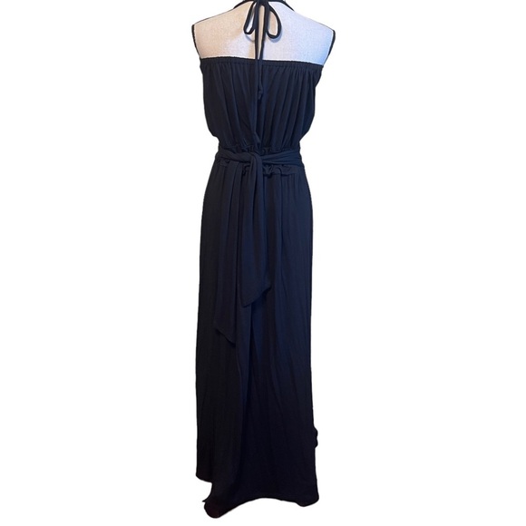 Michael Stars Black Halter Maxi Dress Women's Large - Picture 3 of 13